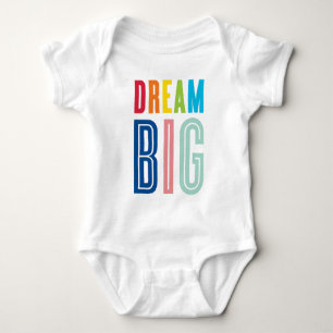 Body DREAM BIG LITTLE ONE cool typographie couleurs viv