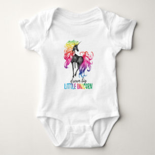 Body Dream Big Little Unicorn Baby Bodysuit