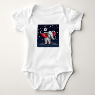 Body Dream Catcher Cute Baby Elephant. Ciel nocturne