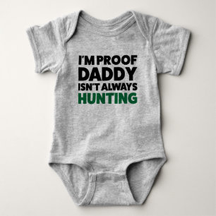 Body Drôle Chasse Jersey Bodysuit pour bébé