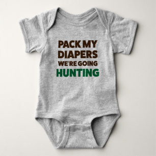Body Drôle Chasse Jersey Bodysuit pour bébé