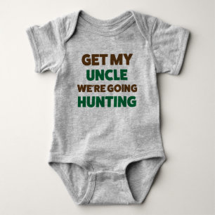 Body Drôle Chasse Jersey Bodysuit pour bébé par oncle