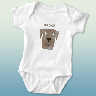 Body Drôle Chocolat Labrador Retriever Chien Nom Person
