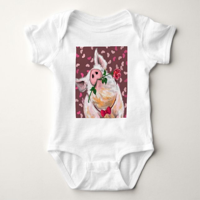 Body Drôle Cochon bébé (Devant)