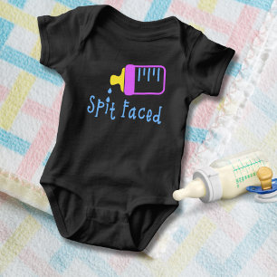 Body Drôle costume de bébé face à la broche