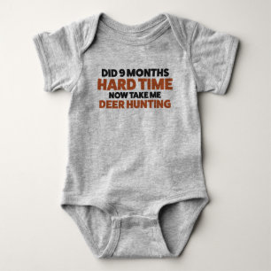Body Drôle Deer Hunting Jersey Bodysuit pour bébé