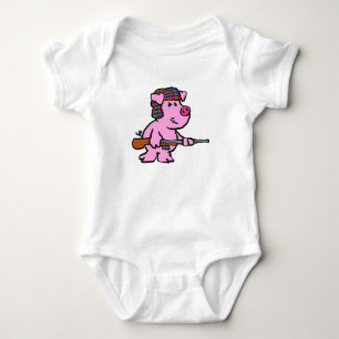 Body Drôle dessin de chasseur de cochons   choisir la c