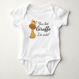 Body Drôle Giraffe : Tu paries Giraffe Je suis mignonne