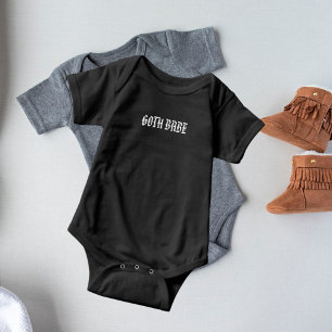Body Drôle Goth Babe Typographie Bébé Bodysuit