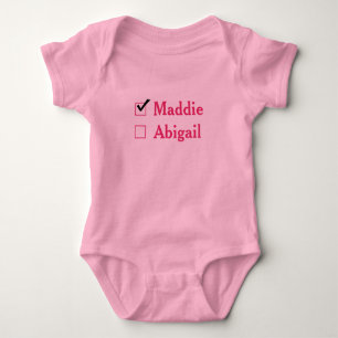Body Drôle jumeaux rose bébé costume pour bébé