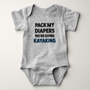 Body Drôle Kayaking Jersey Bodysuit pour bébé