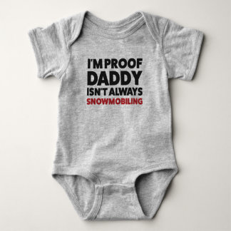 Body Drôle Snowmobile Jersey Bodysuit pour bébé