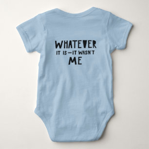 Body Drôle Texte créatif 'It Wast Me' Blue Boy