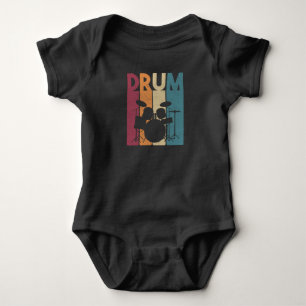 Body Drummer Vintage Rock Music Retro