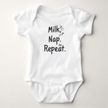 Du lait. Nap. Recommencer. - Drôle Bodysuit bébé