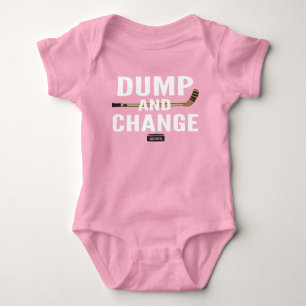 Body Dump and Change Hockey Baby Girl maillot rose