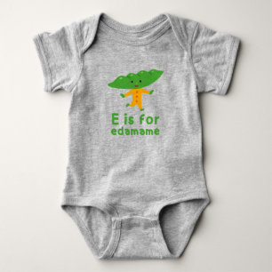 Body E est pour EDAMAME Green Veggie Alphabet E