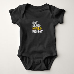 Body Eat Sleep Wire Répéter l'électricien électriqu
