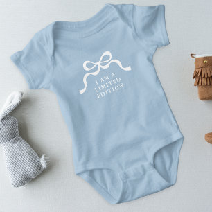Body Édition Limitée Bébé Bleu Rétro Moderne Garçon Arc