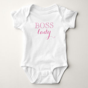 Body Élégante fille fille-chef rose