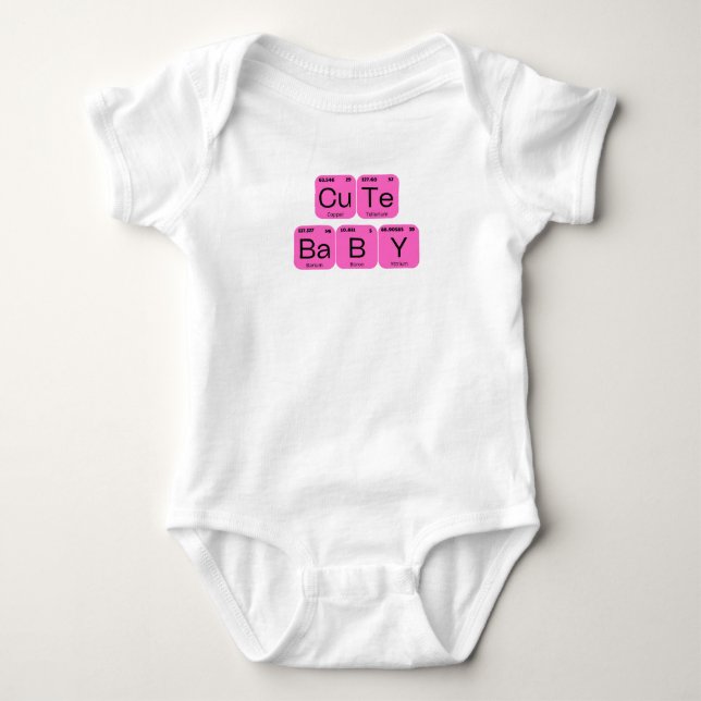Body Élément de table périodique du bébé mou (Devant)