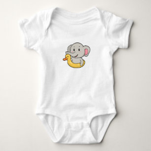 Body Eléphant à la nage avec anneau de nage