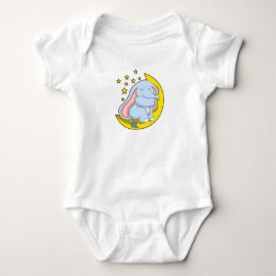 Body Eléphant avec lune et étoiles