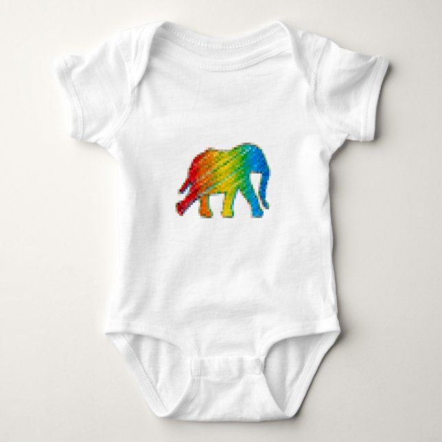 Body Eléphant avec Pixels (Devant)