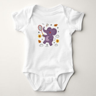 Body Éléphant bébé s'amuse