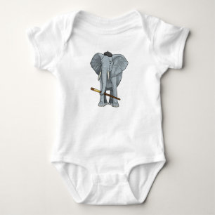 Body Eléphant comme peintre avec pinceau