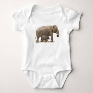 Body Éléphant de mère et de bébé