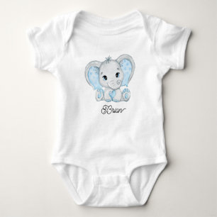 Body Éléphant Mâle Bleu Pastel Mignon