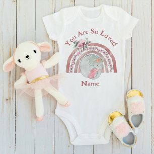 Body Eléphant mignon arc-en-ciel