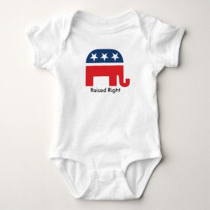 Body Eléphant Républicain De Droite Unisex Baby Shirt