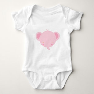 Body Éléphant rose de bande dessinée