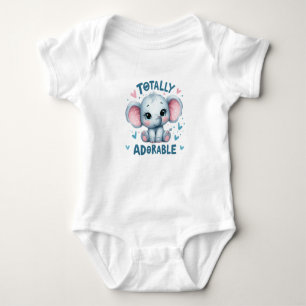 Body Éléphante fille moderne totalement adorable et mig