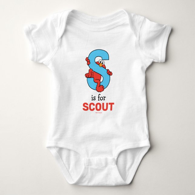 Body Elmo Alphabet | S Bleu (Devant)