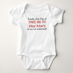 Body Emmenez-moi à paw Paw Baby Infant Bodysuit