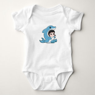 Body Enfant avec costume de dauphin