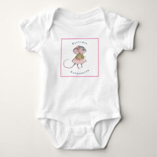 Body Enfant Rose Bleu Fille Rat Souris Personnelle Prin