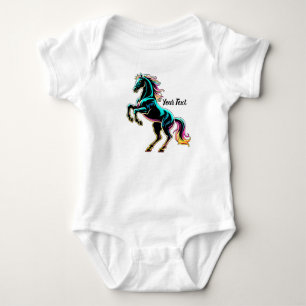 Body Enseigne au néon Cheval Style Rétro Glitch
