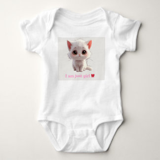 Body Ensemble bodysuit bébé pour petite chatte blanche