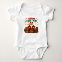 Ensemble bodysuit Santa Baby – Cadeau de Noël de v
