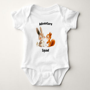 Body Équipe d'aventure Lapin et Écureuil - Amis Mignons