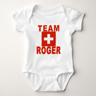 Body Équipe Roger avec le drapeau suisse