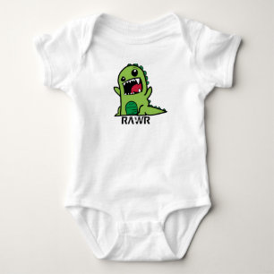 Body Équipement de bébé de dinosaure vert