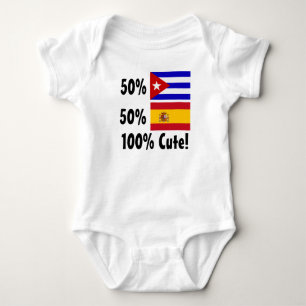 Body Espagnol du Cubain 50% de 50% 100% mignon