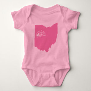 Body État De L'Ohio Forme Bodysuit Bébé