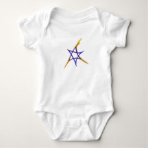 Étoile de feu de David Baby Bodysuit