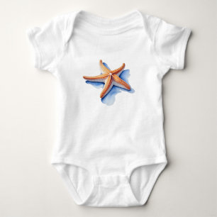 Body Étoile de mer et silhouette bleue